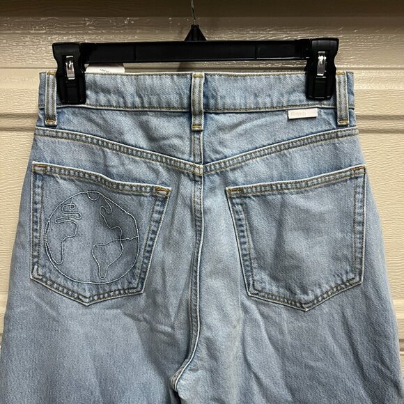 Boyish Womens Denim The Charley High Rise Wide Leg Sz 27 in BLUE PLANET - Picture 5 of 11